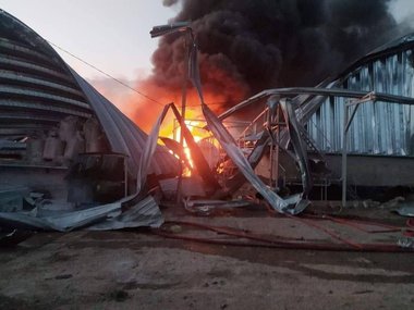 Odesa a fost atacată de ruşi pentru a patra noapte consecutiv. Guvernator: Sunt doi răniţi, au ars 100 de tone de mazăre şi 20 de tone de orz - VIDEO, FOTO