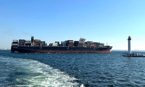 Cargoul Joseph-Schulte, care a plecat miercuri din Ucraina, în pofida unei blocade ruse la Marea Neagră, a sosit în apele Turciei