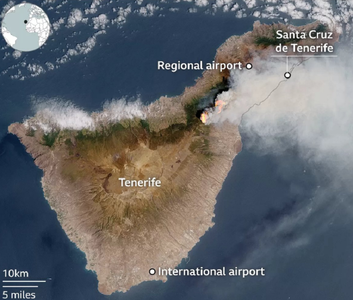 Incendiul din Tenerife înregistrează o evoluţie ”pozitivă”, după trei zile de luptă cu flăcările care şi-au creat ”propriile condiţii meteorologice”