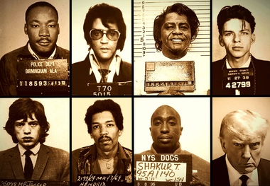 ”Mugshot”-ul lui Donald Trump, intră în galeria celor ale unor celebrităţi ca Bill Gates, Tiger Woods sau Paris Hilton 