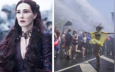Poliţia a folosit tunuri cu apă pentru a-i dispersa pe activiştii pentru climă care blocaseră o autostradă din Olanda. Actriţa Carice van Houten, cunoscută pentru rolul său din serialul "Game of Thrones", a fost arestată