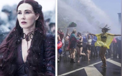 Poliţia a folosit tunuri cu apă pentru a-i dispersa pe activiştii pentru climă care blocaseră o autostradă din Olanda. Actriţa Carice van Houten, cunoscută pentru rolul său din serialul "Game of Thrones", a fost arestată