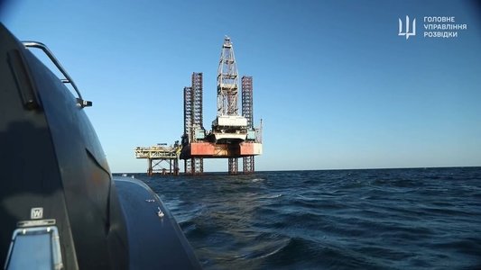 Forţele ucrainene au obţinut controlul platformelor de foraj din apropierea coastei Crimeei, afirmă serviciul de informaţii condus de Kirilo Budanov - VIDEO