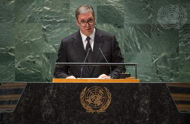 Vucici denunţă la Adunarea Generală a ONU ipocrizia Occidentului, apreciind că recunoaşterea Kosovo are aceeaşi justificare ca Războiul rus din Ucraina