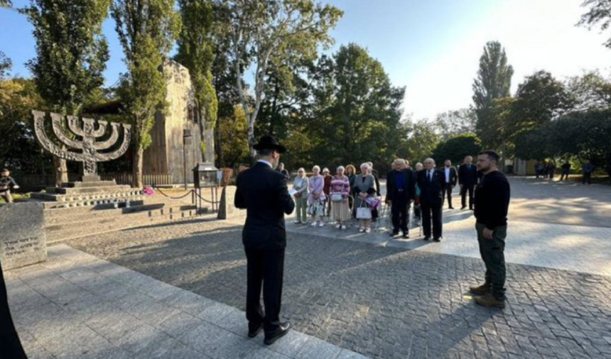 Zelenski comemorează 82 de ani de la masacrele de la Babi Iar la memorialul Holocaustului din Kiev