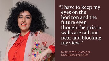 Iranul condamnă acordarea Premiului Nobel pentru Pace activistei Narges Mohammadi şi spune că este o mişcare politică tendenţioasă.  "Leoaica" închisă pentru că a sfidat Teheranul şi-a petrecut în detenţie mare parte din viaţa sa de adult