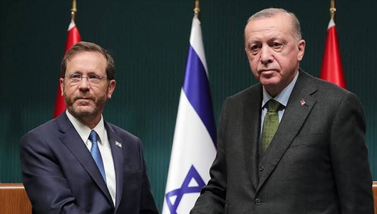 Erdogan îl avertizează pe Herzog împotriva unui atac israelian ”nediscriminat” în Fâşia Gaza