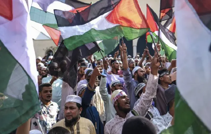 Manifestaţii de susţinere a palestinienilor în O.Mijlociu, în Irak, Iran, Iordania, Bahrain şi Arabia Saudită
