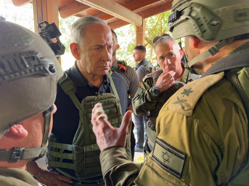 "Urmează următoarea etapă", le spune Netanyahu infanteriştilor israelieni pe care i-a vizitat în apropiere de Fâşia Gaza