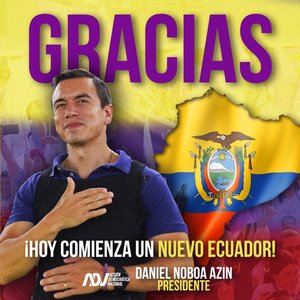 Ecuador: Omul de afaceri Daniel Noboa a devenit cel mai tânăr preşedinte al ţării