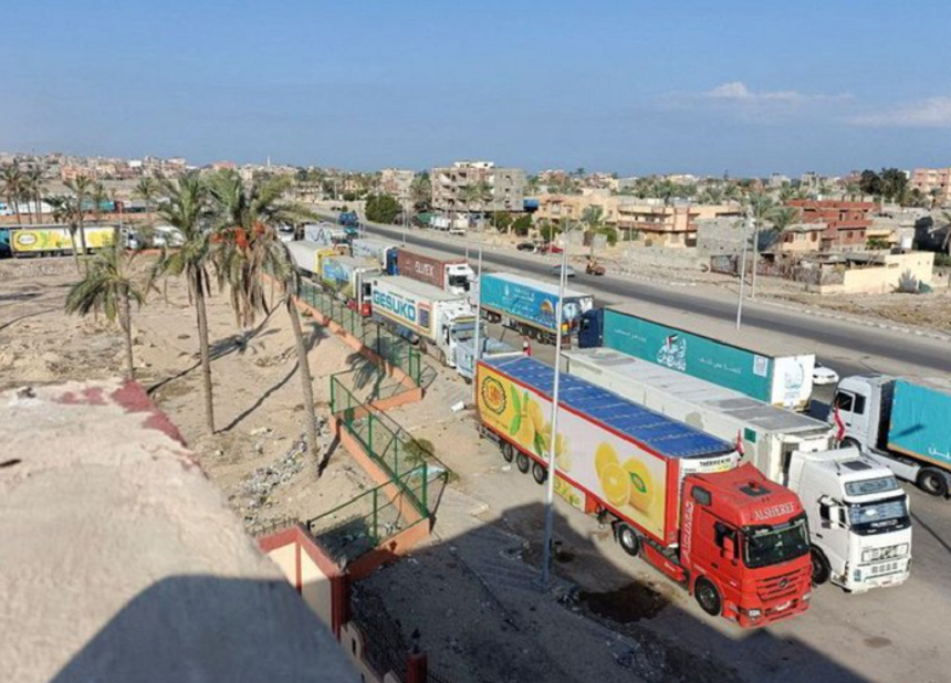 Ajutoarele din Gaza sunt blocate, deoarece Egiptul afirmă că Israelul nu cooperează