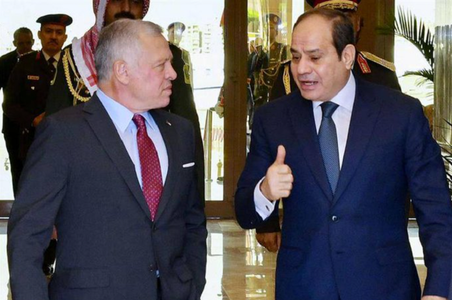 El-Sisi şi Abdallah al II-lea cer, la Cairo, ”încetarea imediată” a Războiului în Fâşia Gaza şi acuză Israelul de pedepsirea ”colectivă” a palestinienilor prin ”înfometare” şi ”deplasare forţată”