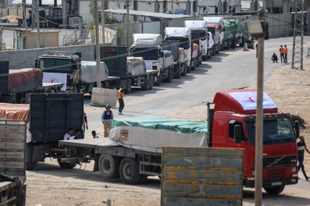 Un convoi CICR de şase TIR-uri intră în Fâşia Gaza cu furnituri chirurgicale de război şi de purificarea apei