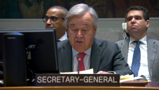 "Asistăm la o ucidere a civililor care nu are precedent", afirmă secretarul general al ONU, António Guterres
