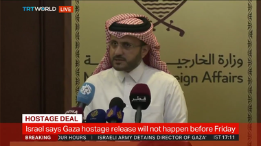 UPDATE-Armistiţiul între Israel şi Hamas începe vineri la ora 7.00, iar 13 ostatici civili, femei şi copii, urmează să fie eliberaţi vineri la ora 16.00, anunţă Qatarul