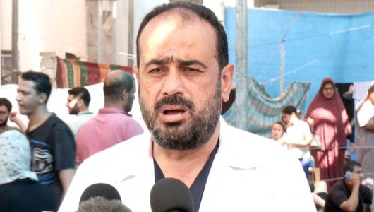 OMS, îngrijorată de soarta directorului Spitalului al-Shifa din Gaza, Mohammad Abu Salmiya, arestat de armata israeliană împreună cu alţi cinci oficiali în domeniul sănătăţii în timpul unei misiuni ONU