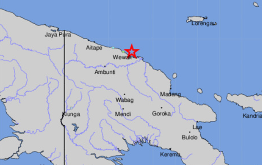 Cutremur de magnitudinea 6,5 în Papua Noua Guinee