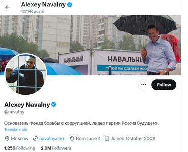 Navalnîi anunţă că ”este bine” după o călătorie de 20 de zile ”destul de obositoare” într-un penitenciar în Arctica. ”Orice-ar fi, nu vă faceţi griji pentru mine. Sunt bine. Sunt uşurat că în sfârşit am ajuns”