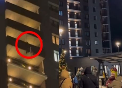 Un Moş Crăciun cade în gol de la peste 20 de etaje în timp ce escaladează faţada imobilului său, la Celiabinsk, şi moare în faţa asistenţei, inclusiv a soţiei şi copiilor săi. În complicitate cu administraţia clădirii, voia să impresioneze copiii din bloc