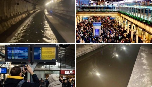 Tunelurile inundate din Marea Britanie obligă Eurostar să anuleze toate trenurile din Londra, perturbând călătoriile de Anul Nou pentru mii de pasageri