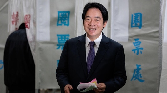 Lai Ching-te, candidatul la preşedinţie pentru partidul de guvernământ din Taiwan, a câştigat sâmbătă alegerile
