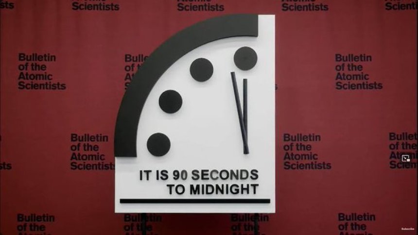 "Ceasul Apocalipsei" se menţine anul acesta la 90 de secunde de miezul nopţii, cel mai periculos nivel din istorie