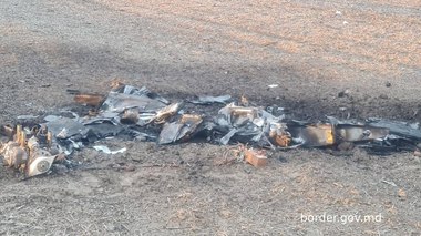 Fragmente de dronă de tip Shahed au fost găsite pe teritoriul Moldovei, în zona de frontieră cu Ucraina