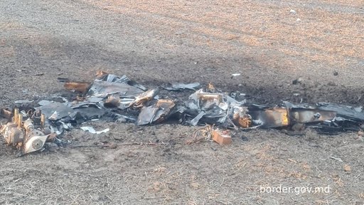 Fragmente de dronă de tip Shahed au fost găsite pe teritoriul Moldovei, în zona de frontieră cu Ucraina