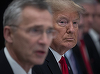 Trump respinge criticile cu privire la NATO şi dă asigurări ca a făcut-o ”puternică”. El cere ca statele membre NATO să ajute Ucraina cât SUA. ”Altfel, va fi «America mai întâi»”, ameninţă el