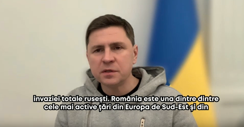 Mihailo Podoliak: România a făcut foarte multe pentru Ucraina şi continuă să facă. Ne dorim ca aceste relaţii de parteneriat strategic şi garanţii de securitate să fie fixate într-un acord de colaborare/ Ce sunt garanţiile de securitate oferite Kievului