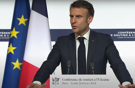 Macron spune, după declaraţiile sale despre trimiterea de trupe în Ucraina, că toate cuvintele sale au fost "cântărite" şi "măsurate"