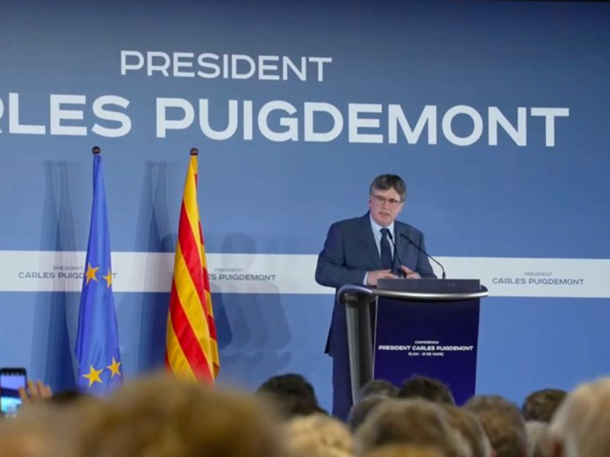 Separatistul Carles Puigdemont îşi anunţă candidatura, în sudul Franţei, ”Catalonia de Nord” spune el, în alegerile regionale anticipate prevăzute la 12 mai în Catalonia