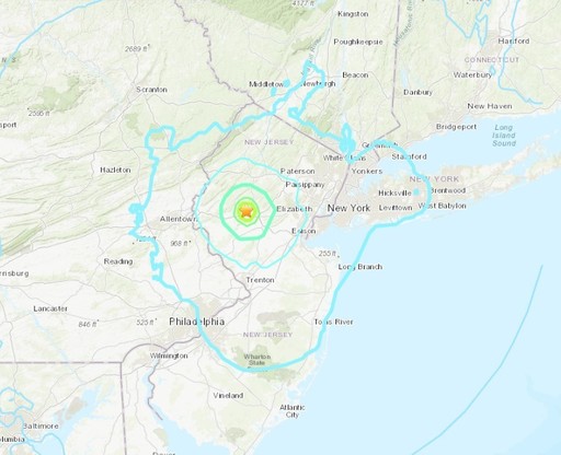 UPDATE - Cutremur de suprafaţă pe coasta de nord-est a SUA, care a zguduit clădirile din New York până în Boston / Este cel mai puternic seism din ultimii 40 de ani în această zonă, unde cutremurele sunt rare