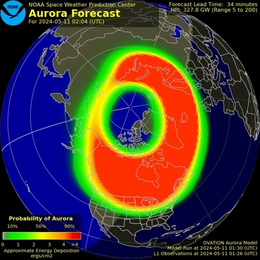 Furtună solară intensă, care ar putea persista şi în weekend. Cercetător: Aurora boreală, ”cadoul” făcut de vremea spaţială / Imagini spectaculoase din întreaga emisferă nordică, inclusiv din România, distribuite pe reţelele sociale - FOTO