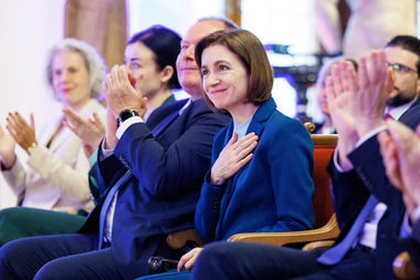 Preşedinta Republicii Moldova Maia Sandu va dona premiul „Robert Blum pentru Democraţie 2024”,  decernat, sâmbătă, la Leipzig
