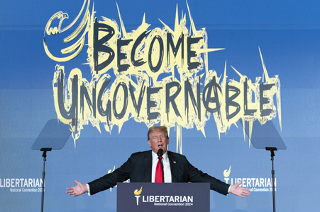 Trump, huiduit la Convenţia Naţională a Partidului Libertarian, promite să-l graţieze pe Ross Ulbricht, fondatorul site-ului de vânzare de droguri pe dark web Silk Road, în schimbul voturilor şi unui post în Guvern