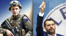 Salvini îl atacă pe Macron într-un montaj foto şi îl acuză că vrea să arunce UE în război cu Rusia