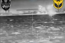 Ucrainenii susţin că au distrus încă o navă rusească în Marea Neagră - VIDEO