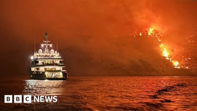 Treisprezece persoane de la bordul unui iaht au fost arestate în Grecia după un incendiu de pădure care ar fi fost declanşat de artificii 