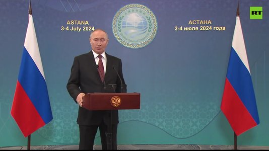 Putin anunţă la summitul OCS că-i consideră pe talibanii din Afganistan aliaţi în lupta împotriva terorismului