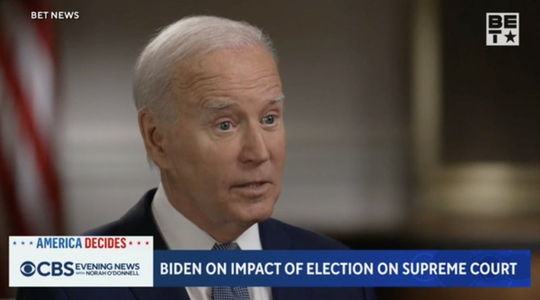 UPDATE-Biden anunţă, într-un interviu la BET, că-şi va reevalua candidatura, dacă va fi  diagnosticat cu o problemă ”medicală”