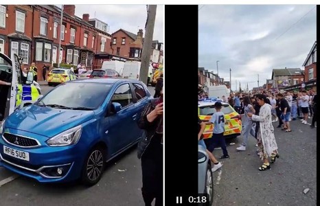 Violenţe de stradă la Leeds, după ce autorităţile au vrut să preia copiii unei familii de români. MAE: Reprezentantul Consulatului General al României la Manchester le-a recomandat ferm să respecte instrucţiunile autorităţilor locale