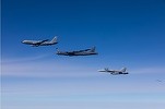 Cele două avioane ale Forţelor aeriene americane interceptate duminică de aeronave ruseşti deasupra Mării Barents  au aterizat la Baza Kogăniceanu, pentru desfăşurarea misiunii Bomber Task Force Europe 24-4 / Precizările  Forţele Aeriene ale SUA în Europa