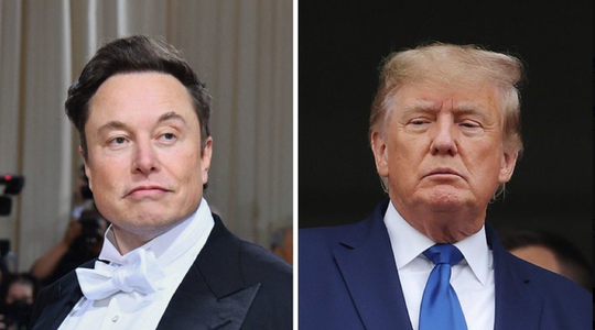 Trump anunţă un ”interviu mare” cu Elon Musk luni