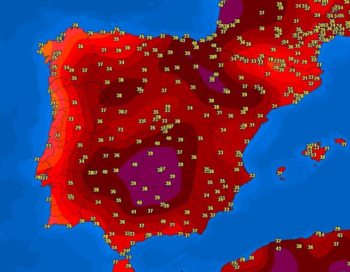 Un val de caniculă afectează nordul Spaniei, care în mod normal este mai răcoros