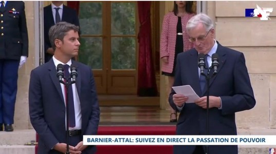 Franţa are nevoie de respect şi unitate, spune noul prim-ministru francez Michel Barnier, care promite „schimbări” şi „rupturi”