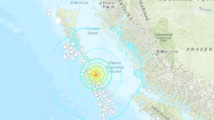 Cutremur cu magnitudinea 6,5 în largul coastelor Columbiei Britanice