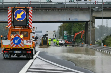 Italieni furioşi după noi inundaţii în Emilia-Romagna în timpul furtunii Boris