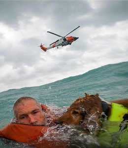 Paza de Coastă a SUA a salvat un bărbat şi câinele său de pe o barcă cu pânze în timpul uraganului Helene / Cel puţin 43 de persoane au fost ucise – FOTO / VIDEO