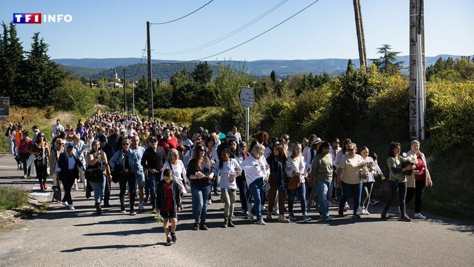 Sute de persoane au participat la un marş al tăcerii în Franţa, în semn de sprijin pentru Gisèle Pelicot - VIDEO